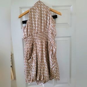 Sun patterned romper